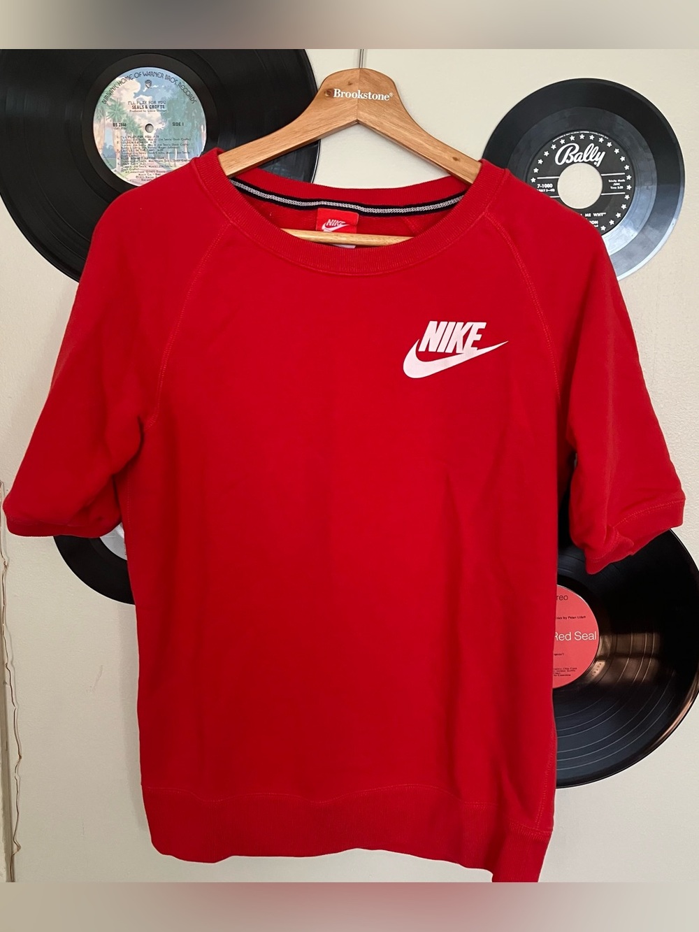 Nike Women’s Short Sleeve Red Sweater